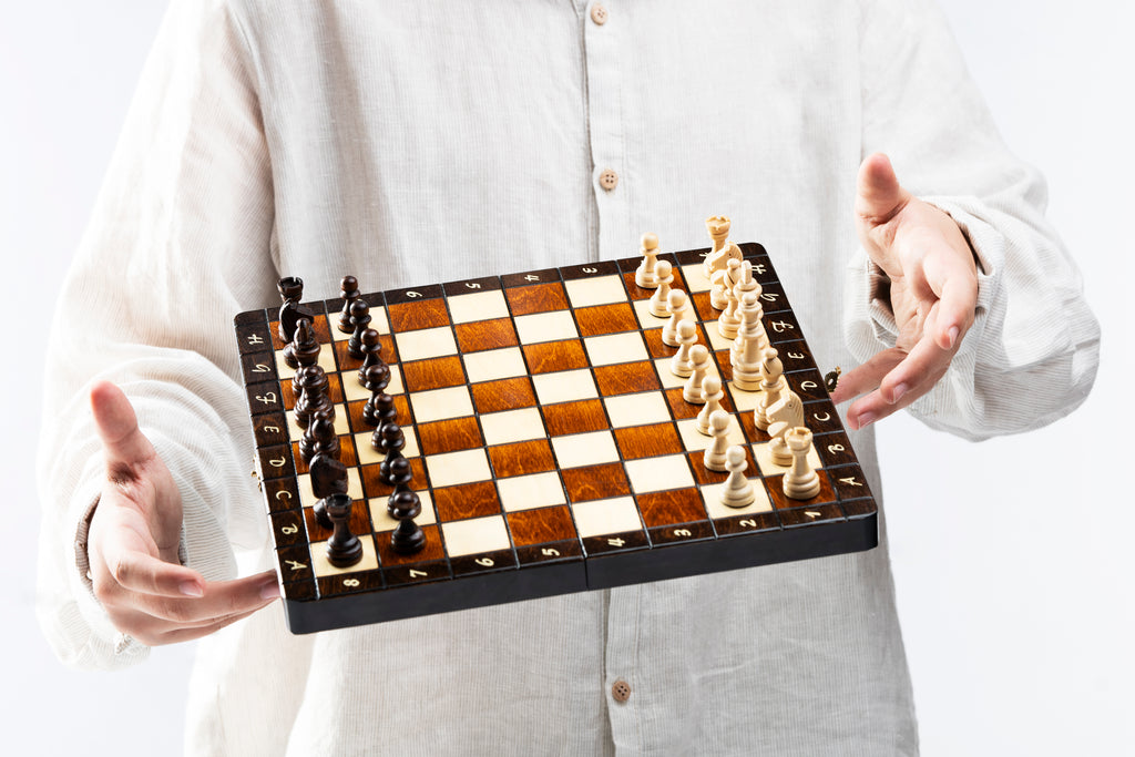 Le Classique — Échiquier Magnétique Bois Premium