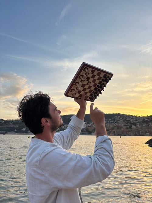 Le Raffiné — Échiquier Magnétique Marqueterie